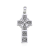 Celtic Knotwork Cross Silver Pendant TP1116 - Jewelry