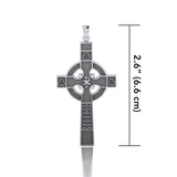 Medieval Celtic Cross Silver Pendant TP121 - Jewelry