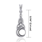 Celtic Knot Moon Earrings TP1358 - Jewelry