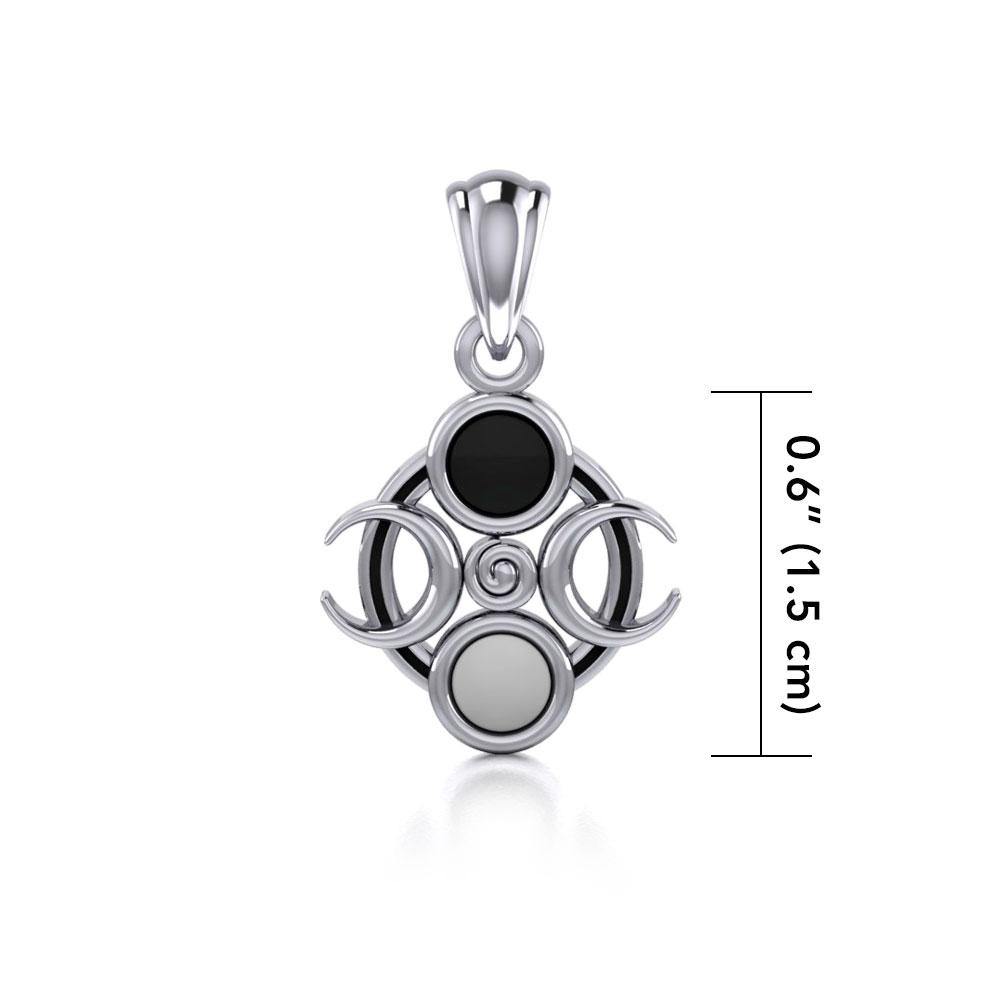 Moon Spiral Pendant TP1428 - Jewelry