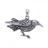 Silver Raven Pendant TP1439 - Jewelry