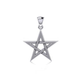 Silver Pentagram Pendant TP1441 - Jewelry