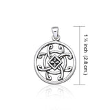 Celtic Knotwork Flowers Silver Pendant TP1444 - Jewelry