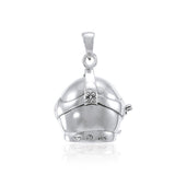 3 Dimensional Diving Helmet Sterling Silver Pendant TP1510 - Jewelry