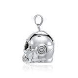 3 Dimensional Diving Helmet Sterling Silver Pendant TP1510 - Jewelry