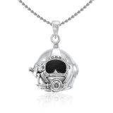 3 Dimensional Diving Helmet Sterling Silver Pendant TP1510 - Jewelry