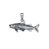 Small Whale Shark Silver Pendant TP1555 - Jewelry