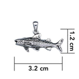 Small Whale Shark Silver Pendant TP1555 - Jewelry