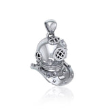 Historic Dive Helmet Silver Pendant TP1564 - Jewelry