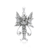 Caffeine Overload Fairy Silver Pendant TP1661 - Jewelry