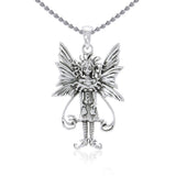 Caffeine Overload Fairy Silver Pendant TP1661 - Jewelry