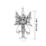 Caffeine Overload Fairy Silver Pendant TP1661 - Jewelry