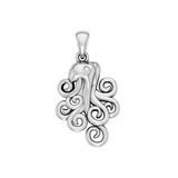 A mystical flexibility ~ Sterling Silver Octopus Pendant Jewelry TP1706 - Jewelry