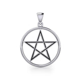 The Beautiful Reminder of a Pentacle Sterling Silver Pendant TP189 - Jewelry