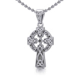 Celtic Knotwork Cross Silver Pendant TP192 - Jewelry