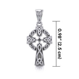 Celtic Knotwork Cross Silver Pendant TP192 - Jewelry