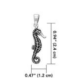 Sea Horse Sterling Silver Pendant TP2324 - Jewelry