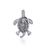 Aboriginal Turtle Silver Pendant TP2326 - Jewelry