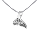 Aboriginal Inspired Sterling Silver Whale Tail Pendant TP2327 - Jewelry