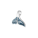 Aboriginal Inspired Sterling Silver Whale Tail Pendant TP2327 - Jewelry