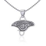 Aborginal Manta Ray Pendant TP2328 - Jewelry