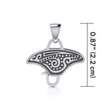 Aborginal Manta Ray Pendant TP2328 - Jewelry