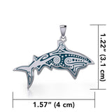 Dive into Ancient Wisdom: Aboriginal Shark Silver Pendant - TP2329 | Embrace the Strength and Spirit of the Shark - Jewelry