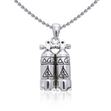 Double Dive Air Tank Silver Pendant TP2331 - Jewelry