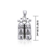 Double Dive Air Tank Silver Pendant TP2331 - Jewelry