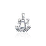 Smooth Frog Silver Pendant TP2524 - Jewelry