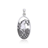 Running Horse Silver Pendant TP2804 - Jewelry