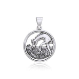 Grazing Horse Silver Pendant TP2810 - Jewelry