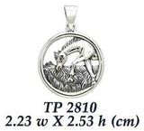 Grazing Horse Silver Pendant TP2810