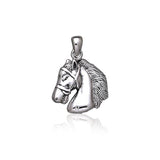 Equestrian Horse Silver Pendant TP2813 - Jewelry