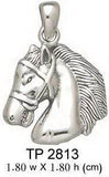 Equestrian Horse Silver Pendant TP2813 - Jewelry