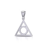 Small Triangle AA Recovery Silver Pendant TP283 - Jewelry