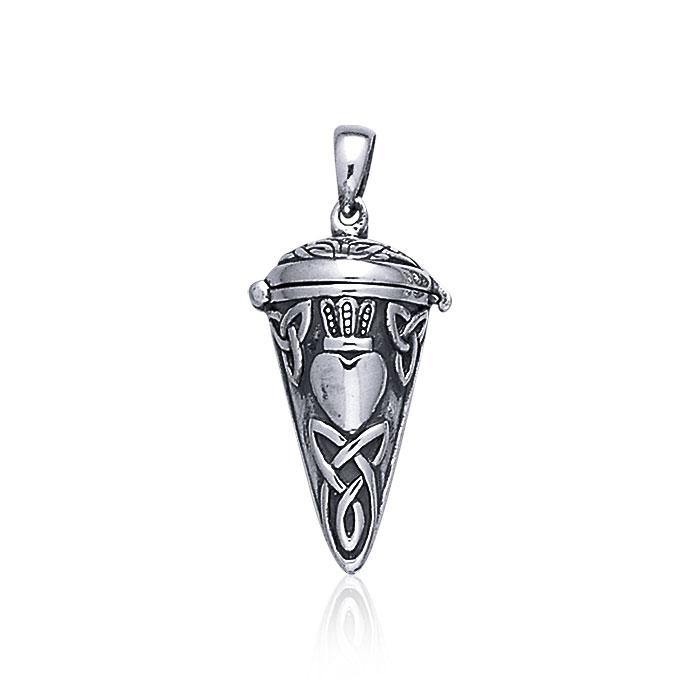 Celtic Knot Claddagh Pendulum Pendant TP2855 - Jewelry