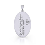 Military Medallion Silver Pendant TP2916 - Jewelry