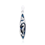 Seahorse, the Sea and the Surf ~ Contrasts of the Ocean Pendant TP3010 - Jewelry
