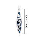 Seahorse, the Sea and the Surf ~ Contrasts of the Ocean Pendant TP3010 - Jewelry