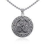 Large Celtic Knot Triskelion Pendant TP304 - Jewelry