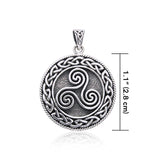 Large Celtic Knot Triskelion Pendant TP304 - Jewelry