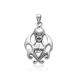 Skull Flames Pendant TP3053 - Jewelry