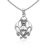 Skull Flames Pendant TP3053 - Jewelry