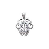 Skull Anchor Silver Pendant TP3064 - Jewelry