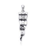 Francis Drake Flag of Pirate ~ Sterling Silver Jewelry Pendant TP3085 - Jewelry