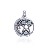 Magick Moon Silver Pendant TP3143 - Jewelry