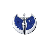 Oberon Zell Astra Star Goddess Pendant with Enamel TP3198 - Jewelry