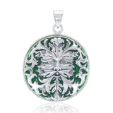Silver Green  Man Pendant by Oberon Zell TP3201 - Jewelry