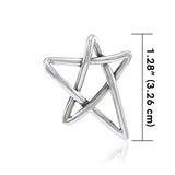 Five-Pointed Star Sterling Silver Pendant TP3233